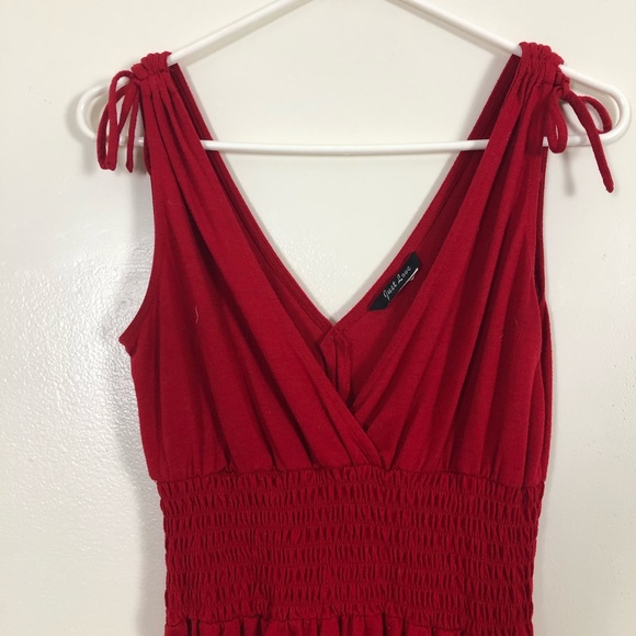Just Love Red Dress w/ Adjustable Straps - Picture 2 of 5